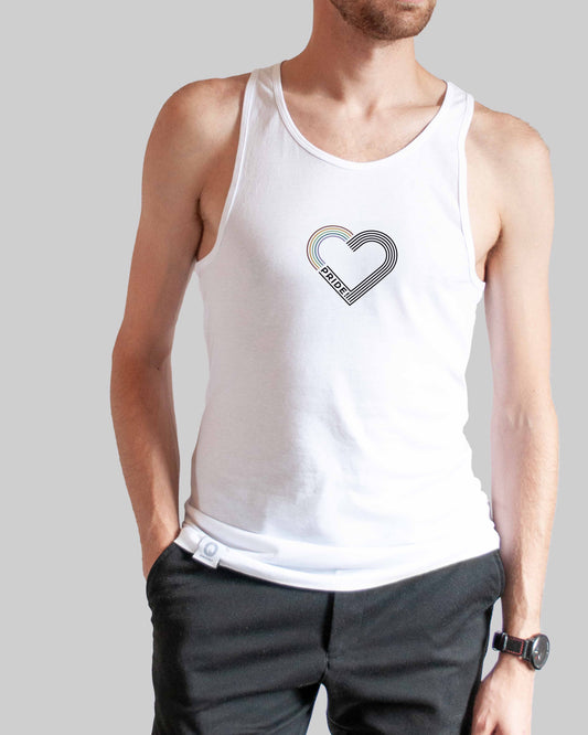 organic Tanktop "pride Herz" in 3 verschiedenen Farben und insgesamt 8 verschiedenen Varianten