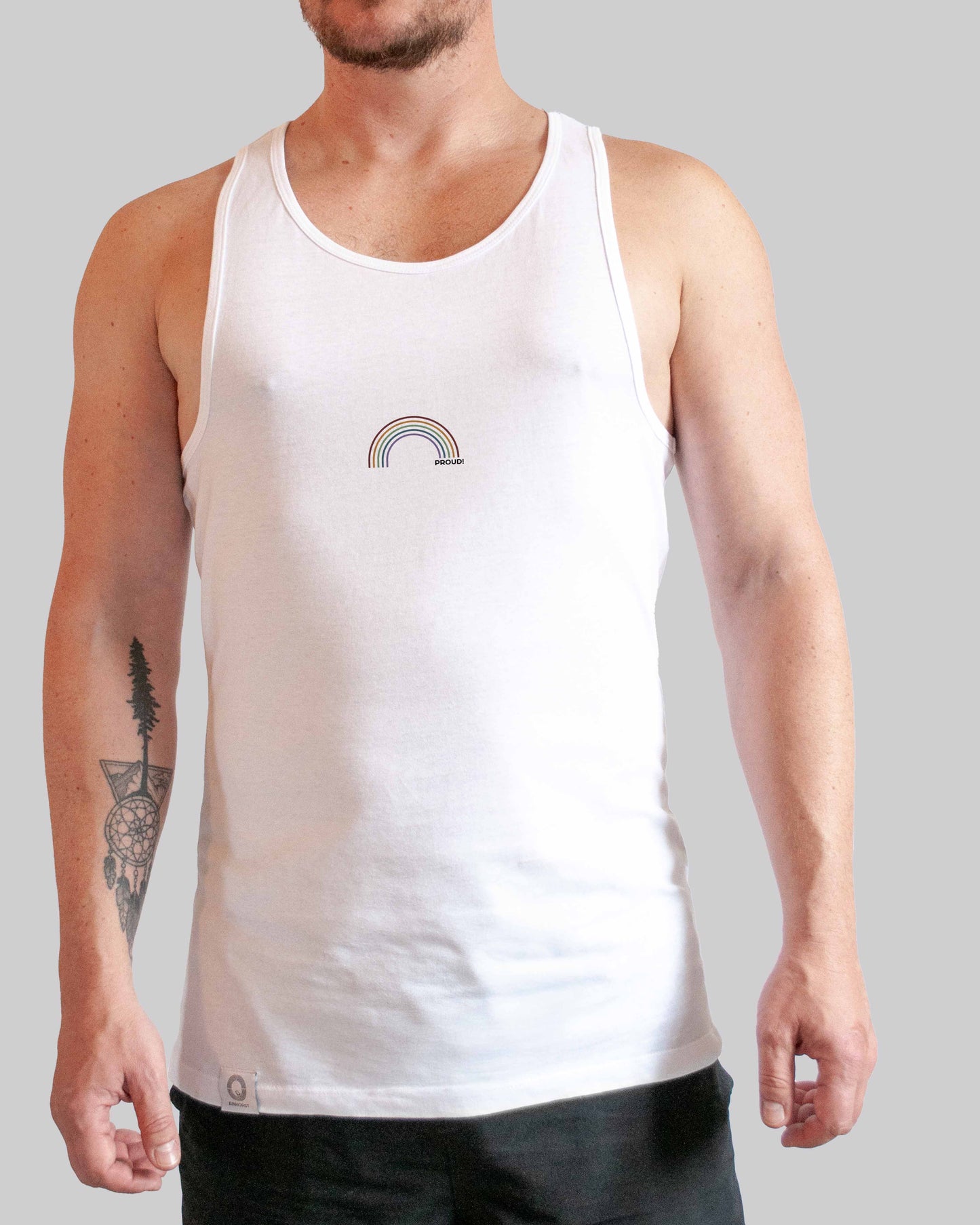 organic Tanktop "proud Regenbogen" in 3 verschiedenen Farben und insgesamt 8 verschiedenen Varianten