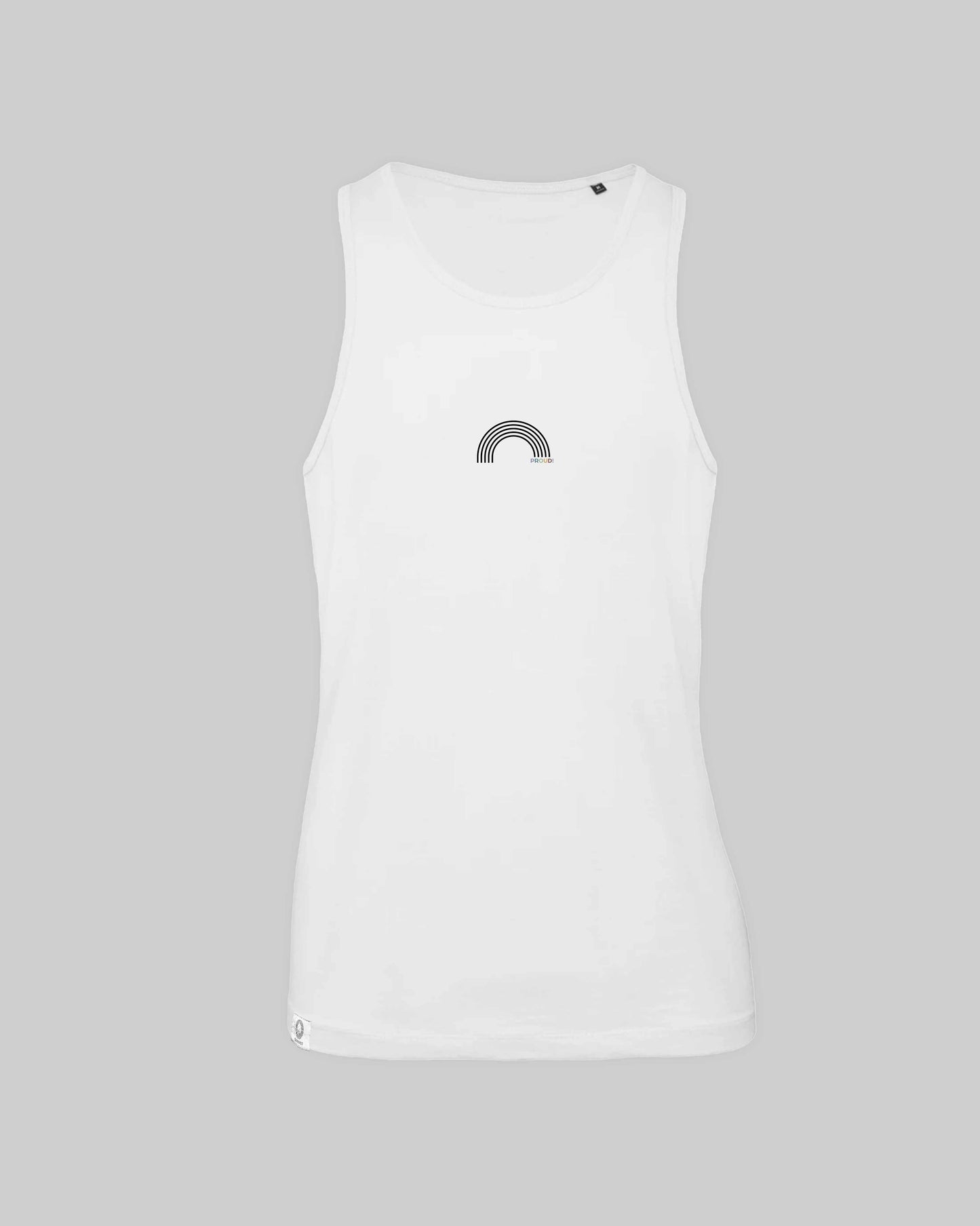 organic Tanktop "proud Regenbogen" in 3 verschiedenen Farben und insgesamt 8 verschiedenen Varianten