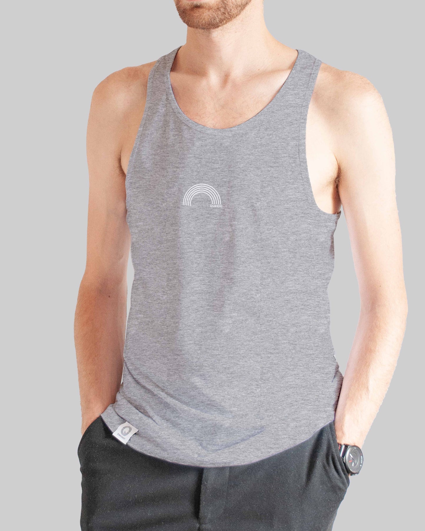 organic Tanktop "queer Regenbogen" in 3 verschiedenen Farben und insgesamt 8 verschiedenen Varianten