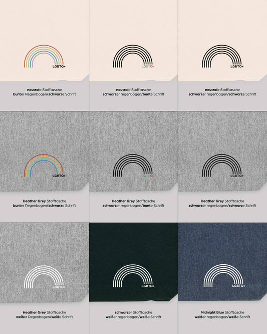 Stofftasche "lgbtq+ Regenbogen"