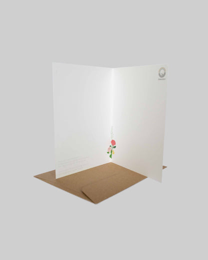 Klappkarte mit Motiv "Blumenstrauß" und Umschlag