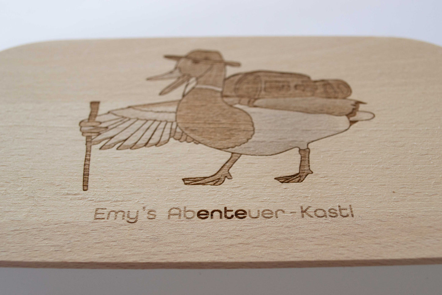 personalisierbare Vorratsdose "Abenteuer" mit Holzdeckel