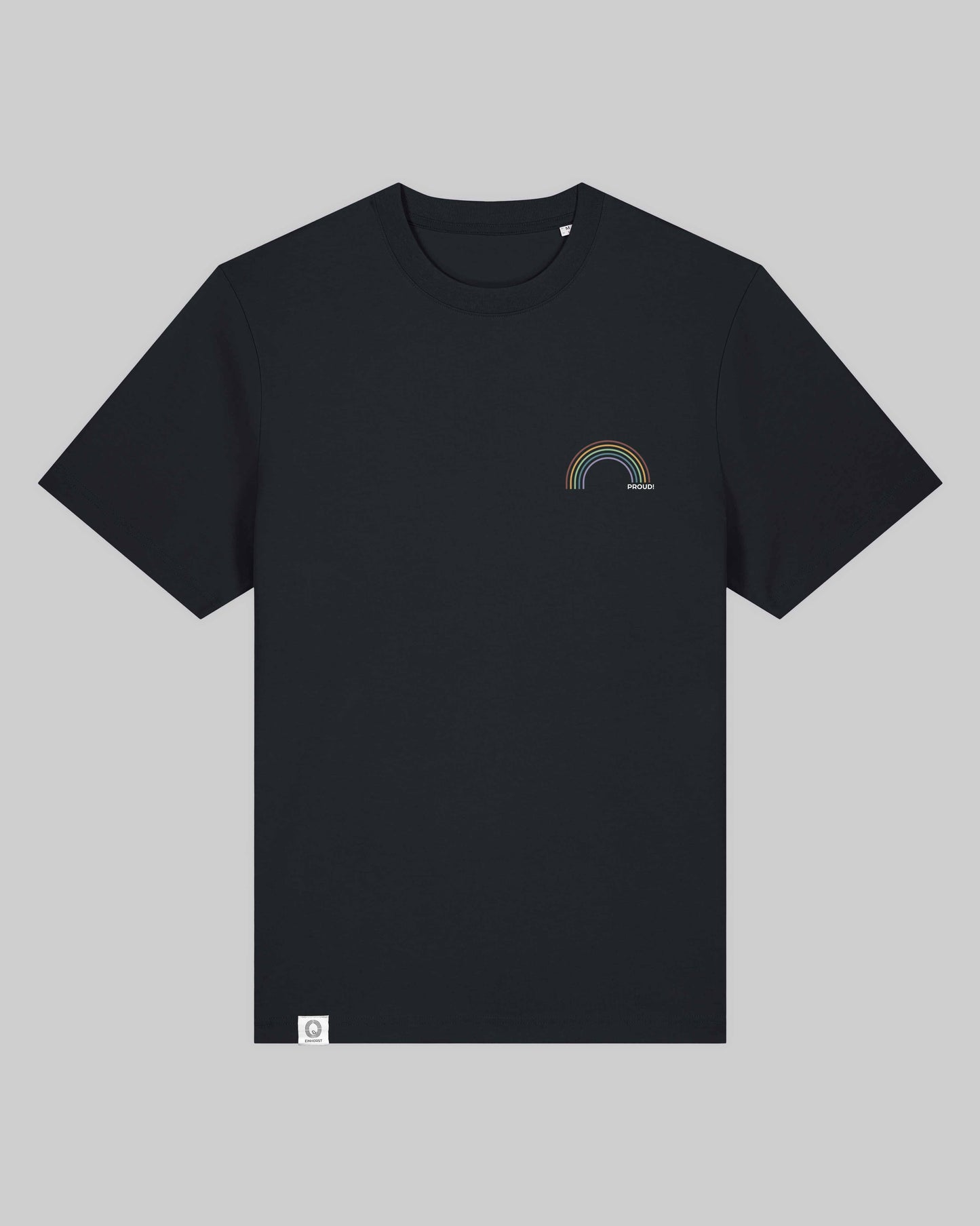 unisex Organic Shirt 2.0 "proud Regenbogen" in 2 verschiedenen Farben und insgesamt 6 verschiedenen Varianten