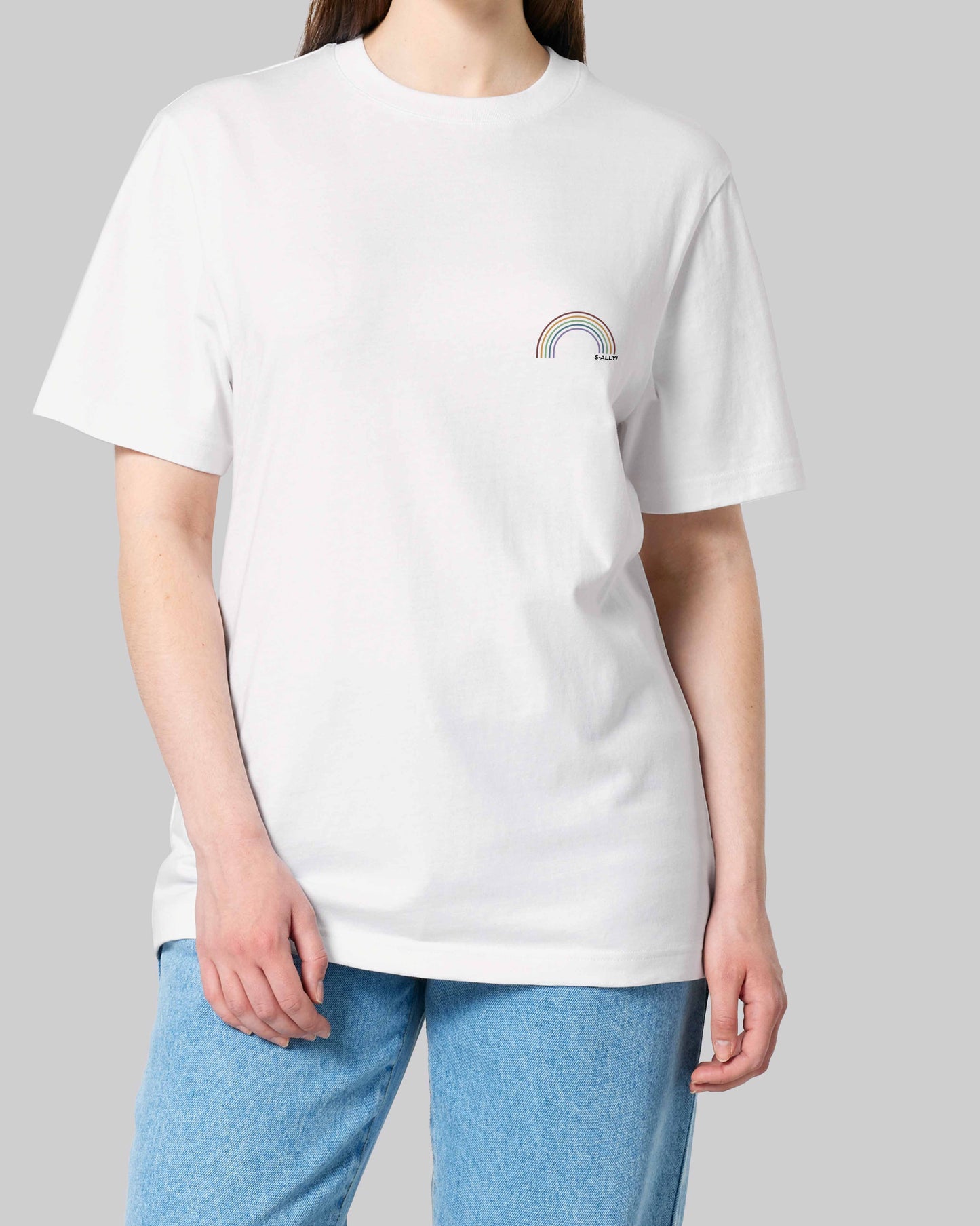 unisex Organic Shirt 2.0 "s-ally Regenbogen" in 2 verschiedenen Farben und insgesamt 6 verschiedenen Varianten