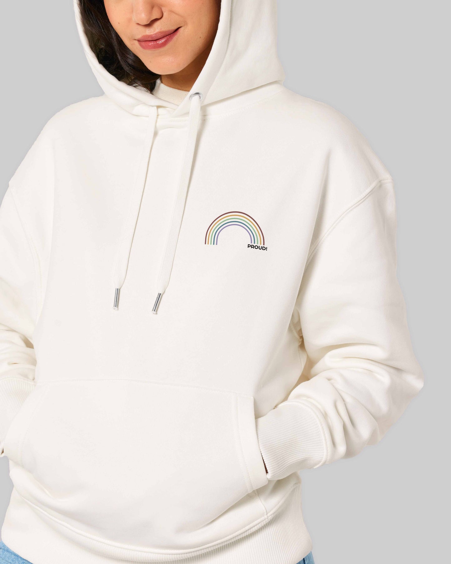 unisex Hoodie "proud Regenbogen" in 9 verschiedenen Farben