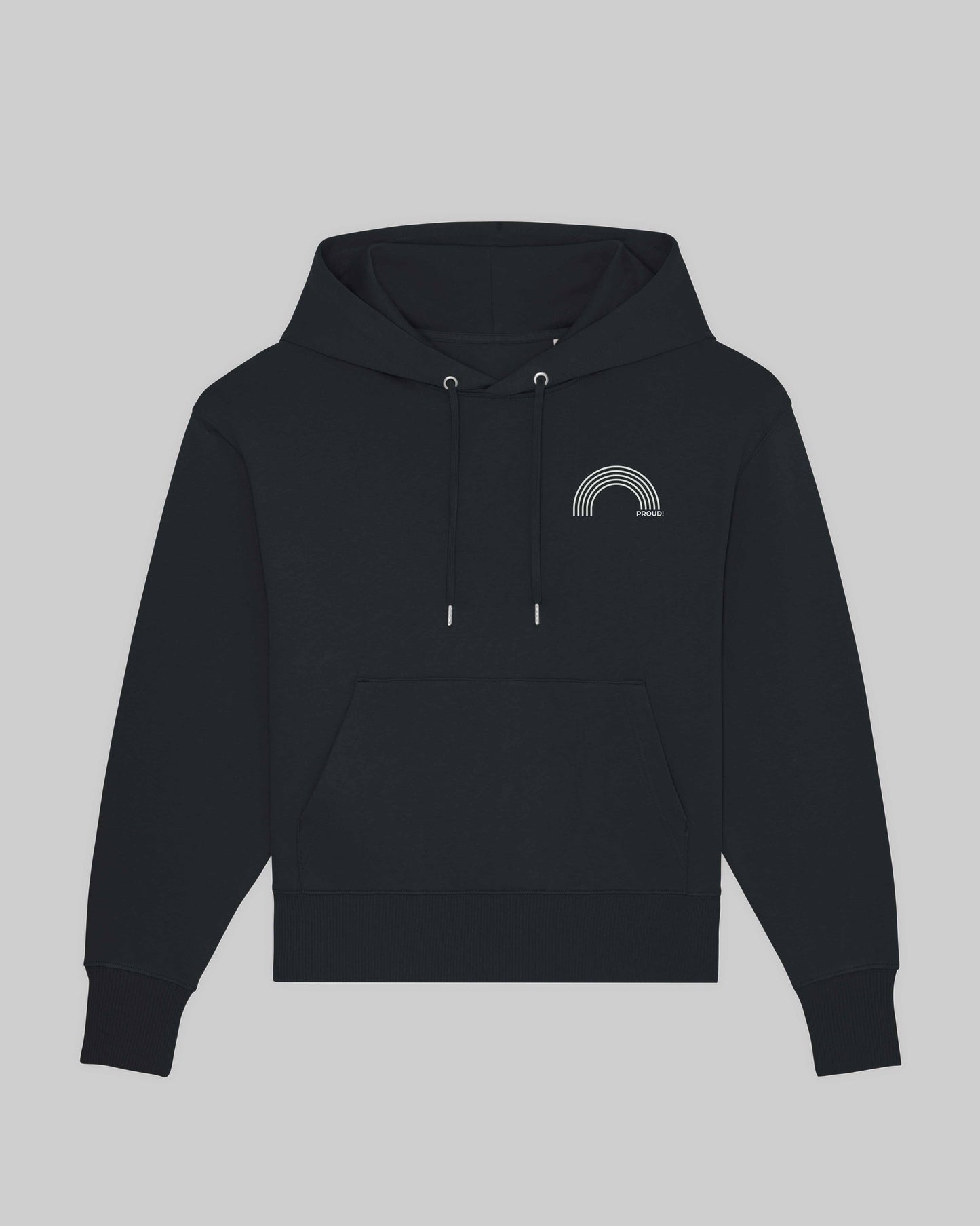 unisex Hoodie "proud Regenbogen" in 4 verschiedenen Farben