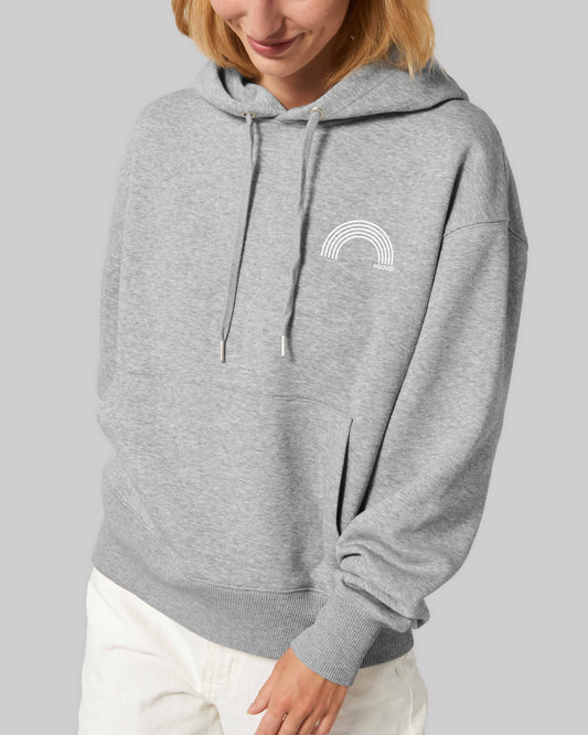 unisex Hoodie "proud Regenbogen" in 4 verschiedenen Farben