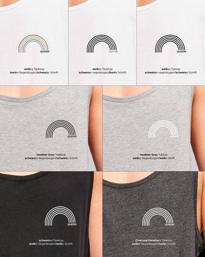 EINHORST® Tanktop mit dem Motiv "queer Regenbogen", Farb- Stilkombination